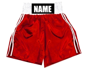 Customize Boxing Shorts : KNBSH-026-Red