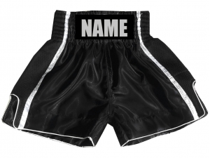 Customize Boxing Shorts : KNBSH-027-Black