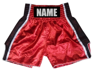 Customize Boxing Shorts : KNBSH-027-Red