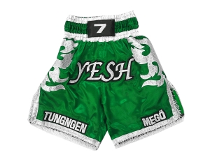Design Boxing Shorts with Name : KNBXCUST-2033-Green