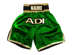 Design Boxing Shorts with Name : KNBXCUST-2036-Green