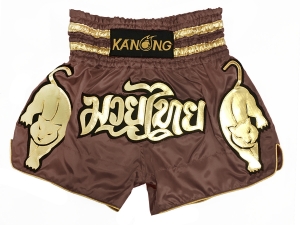 Kanong Muay Thai Shorts : KNS-135-Light Brown