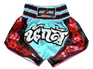 Boxsense Muay Thai Shorts : BXS-063-Lightblue