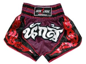 Boxsense Muay Thai Shorts : BXS-063-Maroon