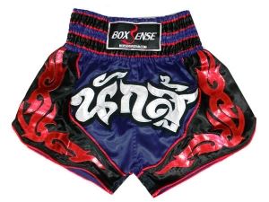 Boxsense Muay Thai Shorts : BXS-063-Navy