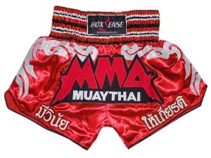 Boxsense Muay Thai Shorts : BXS-066-Red