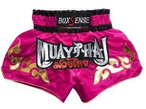 Boxsense Muay Thai Shorts : BXS-092-DarkPink