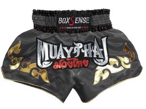 Boxsense Muay Thai Shorts : BXS-092-Grey