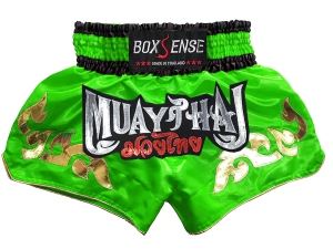 Boxsense Muay Thai Shorts : BXS-092-Lime