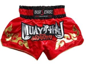 Boxsense Muay Thai Shorts : BXS-092-Red