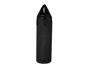 Custom Muay Thai Microfiber Heavy Bag (unfilled) : Black 120 cm