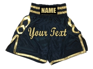 Custom Boxing Shorts : KNBSH-025-Navy