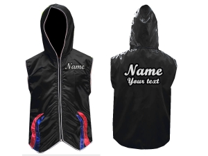 Kanong Custom Boxing Hoodies / Walk in Hoodies : KNHOD-138-Black