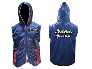 Kanong Custom Boxing Hoodies / Walk in Hoodies : KNHOD-138-Navy