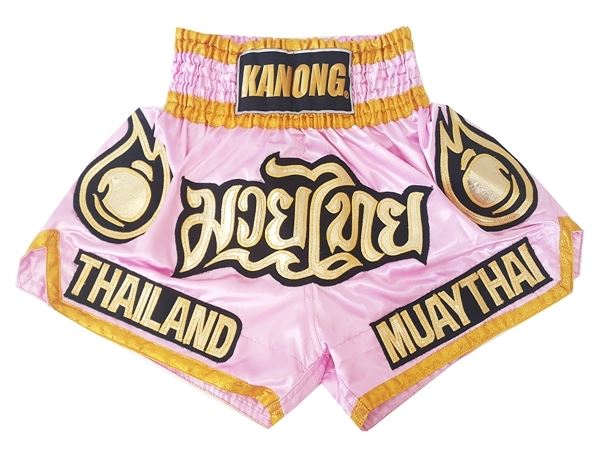 Kanong Women Muay Thai Kick Boxing Shorts : KNS-118-Pink
