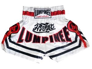 Lumpinee Muay Thai Shorts : LUM-036-White