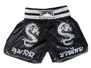 Lumpinee Muay Thai Shorts : LUM-038-Black