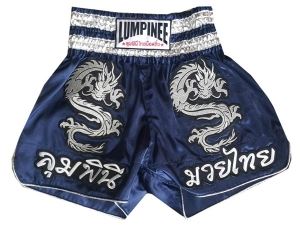 Lumpinee Muay Thai Shorts : LUM-038-Navy