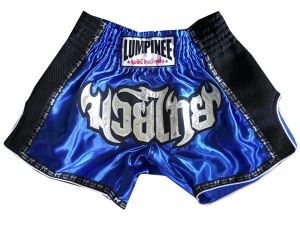 Lumpinee Retro Muay Thai Shorts : LUMRTO-003-Blue