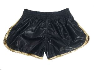 Kanong Women Muay Thai Boxing Shorts : KNSWO-401-Black